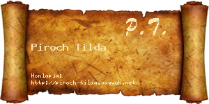 Piroch Tilda névjegykártya
